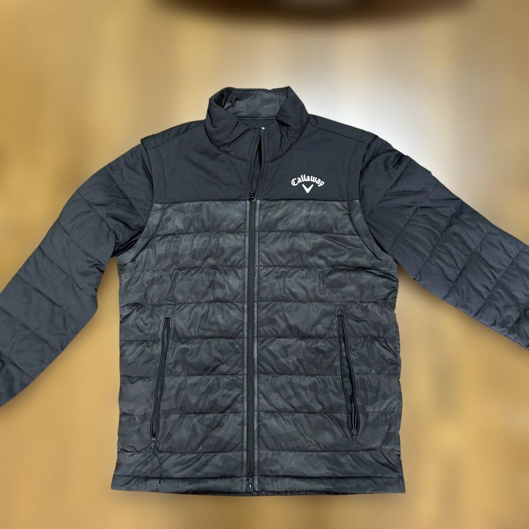 美品　Callaway 2way メンズ　迷彩柄ジャケット 中綿入り