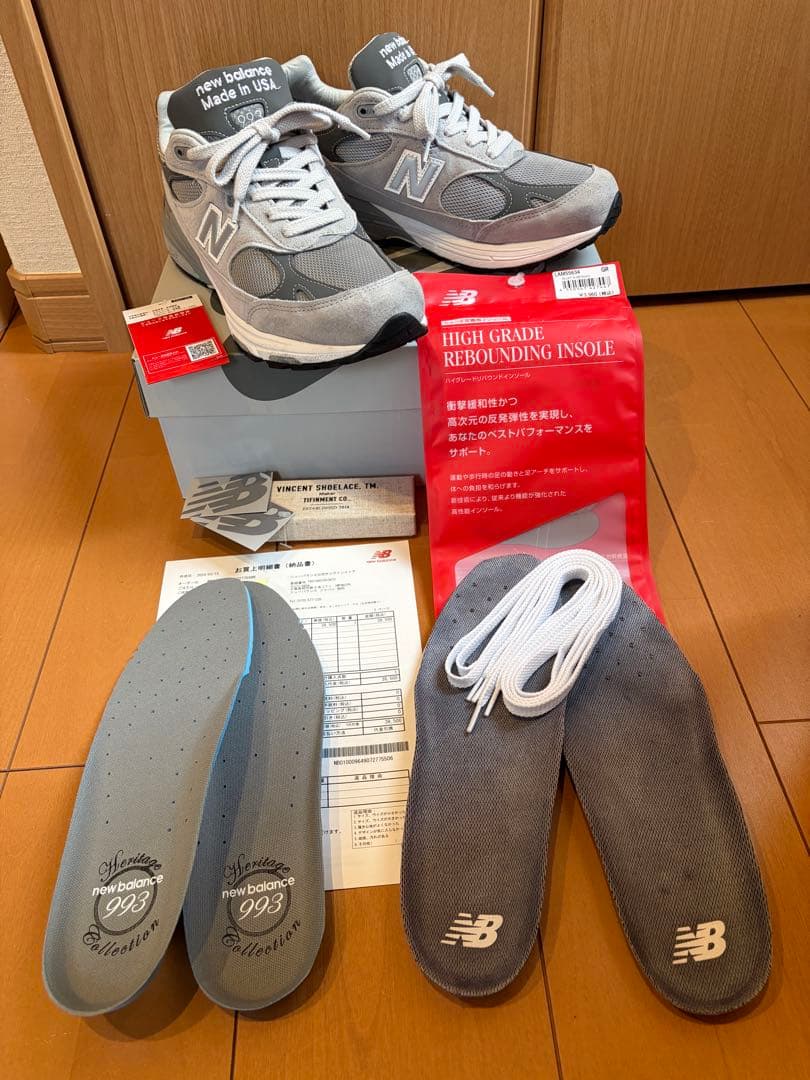 【2024年3月購入】純正インソール・紐付き MR993GL 28cm【美品】