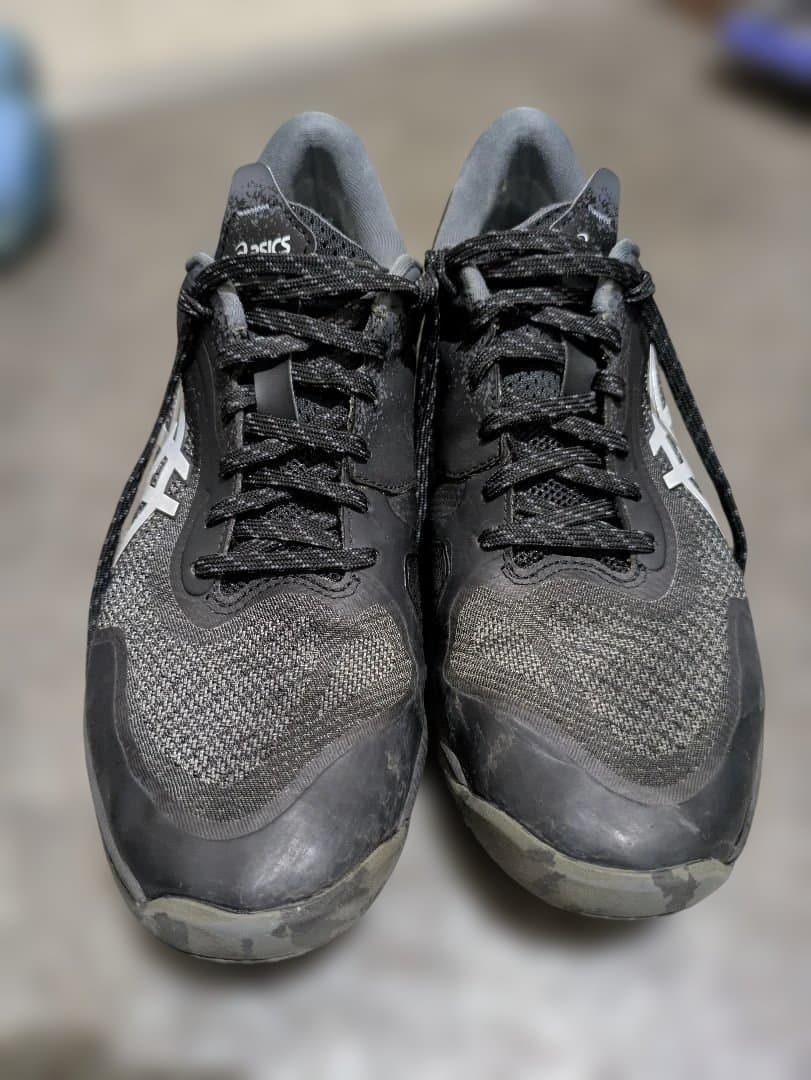 ASICS テニスシューズ ブラック