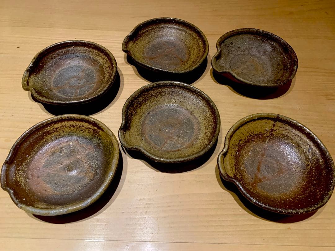 【希少 和歌山時代】6客セット 平岡仁 備前 片口小鉢