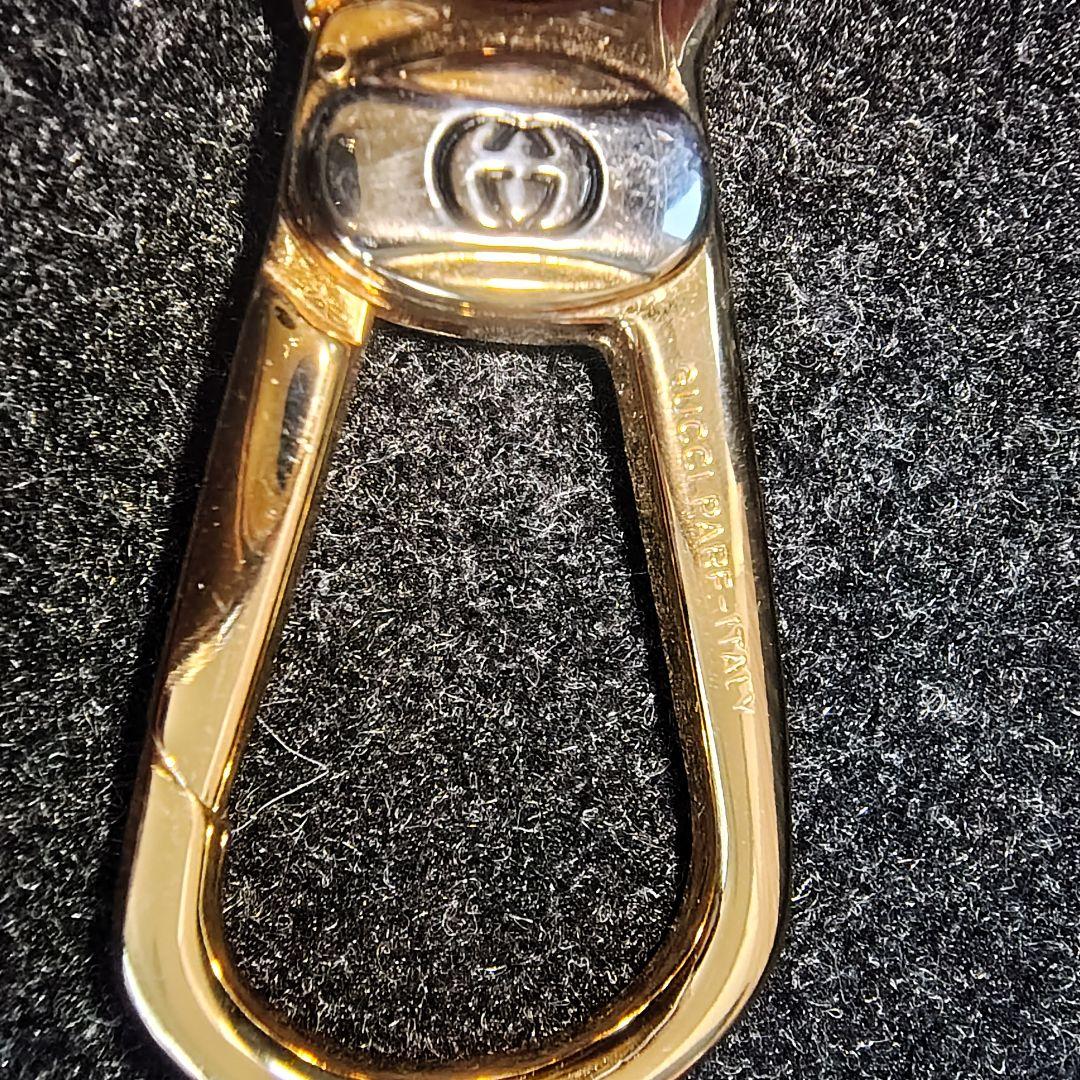 希少 箱付 オールドグッチ GUCCI キーリング カラビナ ゴールド