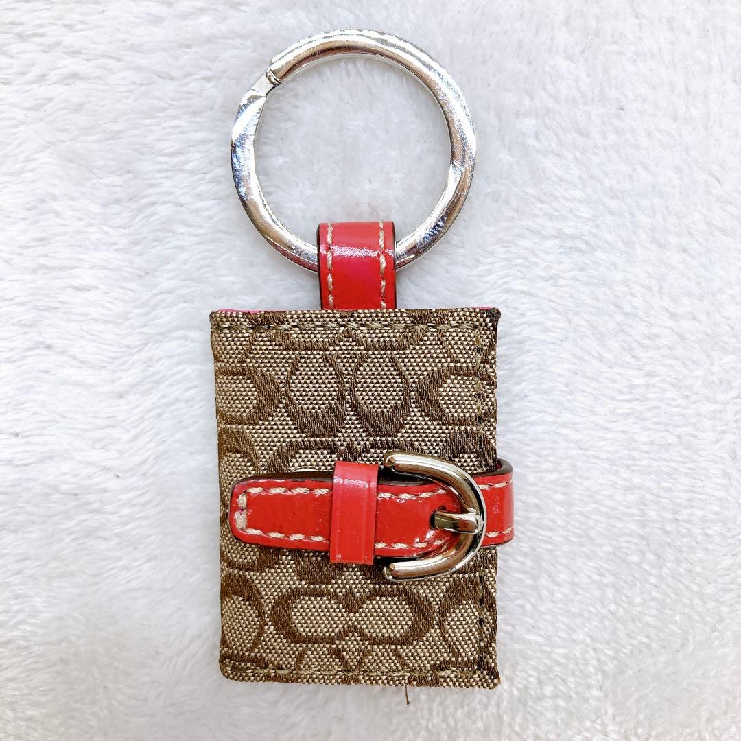 ✨美品✨COACH コーチ ピクチャーフレーム 手帳 シグネチャー ピンク ロゴ
