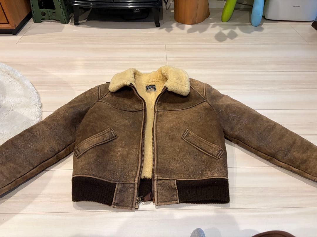 AVIREX B-6 ムートン フライトジャケット 36