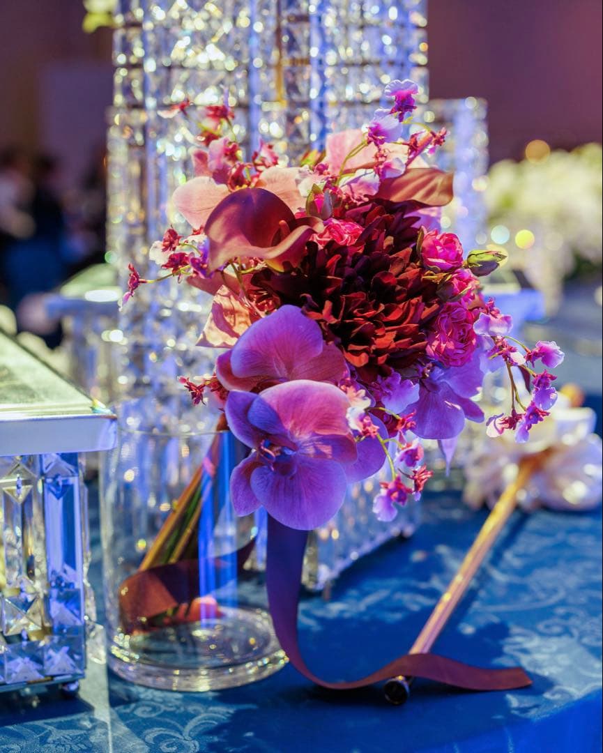 【最終値下げ】アーティシャルフラワーブーケ カラードレスブーケ クラッチブーケ