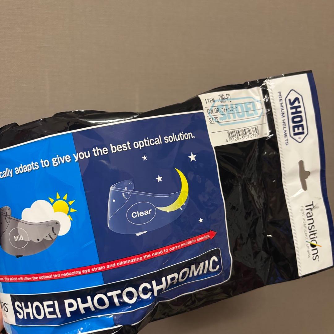 【未使用品】SHOEI フォトクロミックシールド　CWR-F2