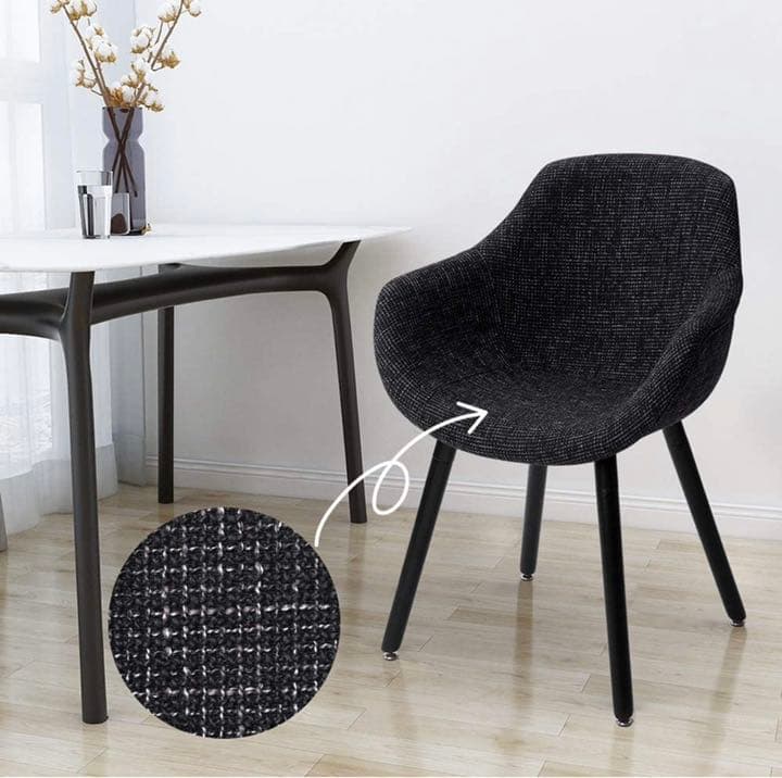 【新品未使用】ダイニングチェア クッション ファブリック シェルチェア