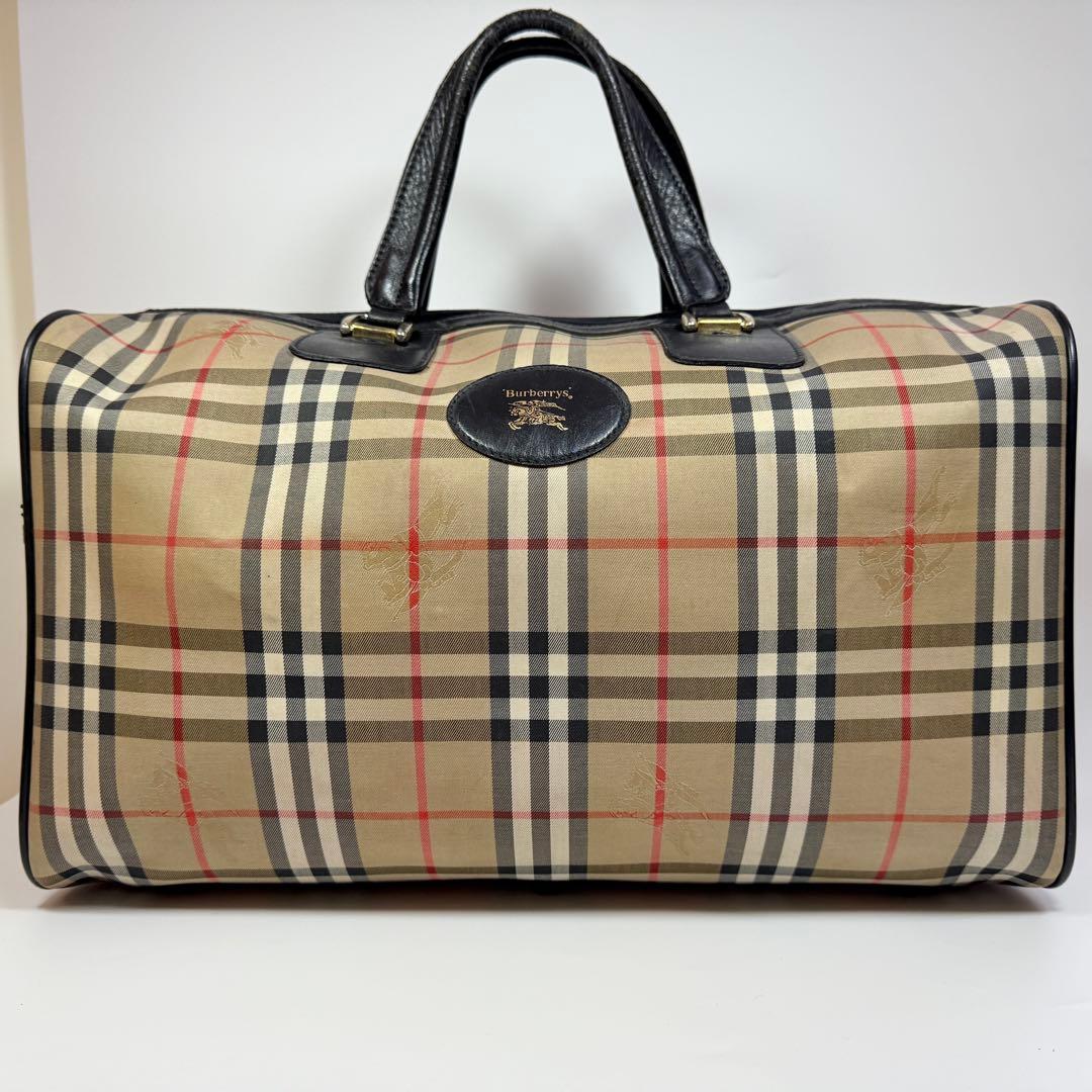 バーバリー　Burberrys ボストンバッグ　ノバチェック　シャドーホース