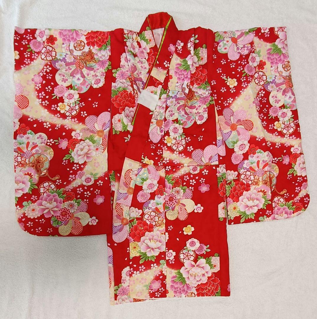 美品　京都花ひめ 被布セット 七五三 着物 3歳