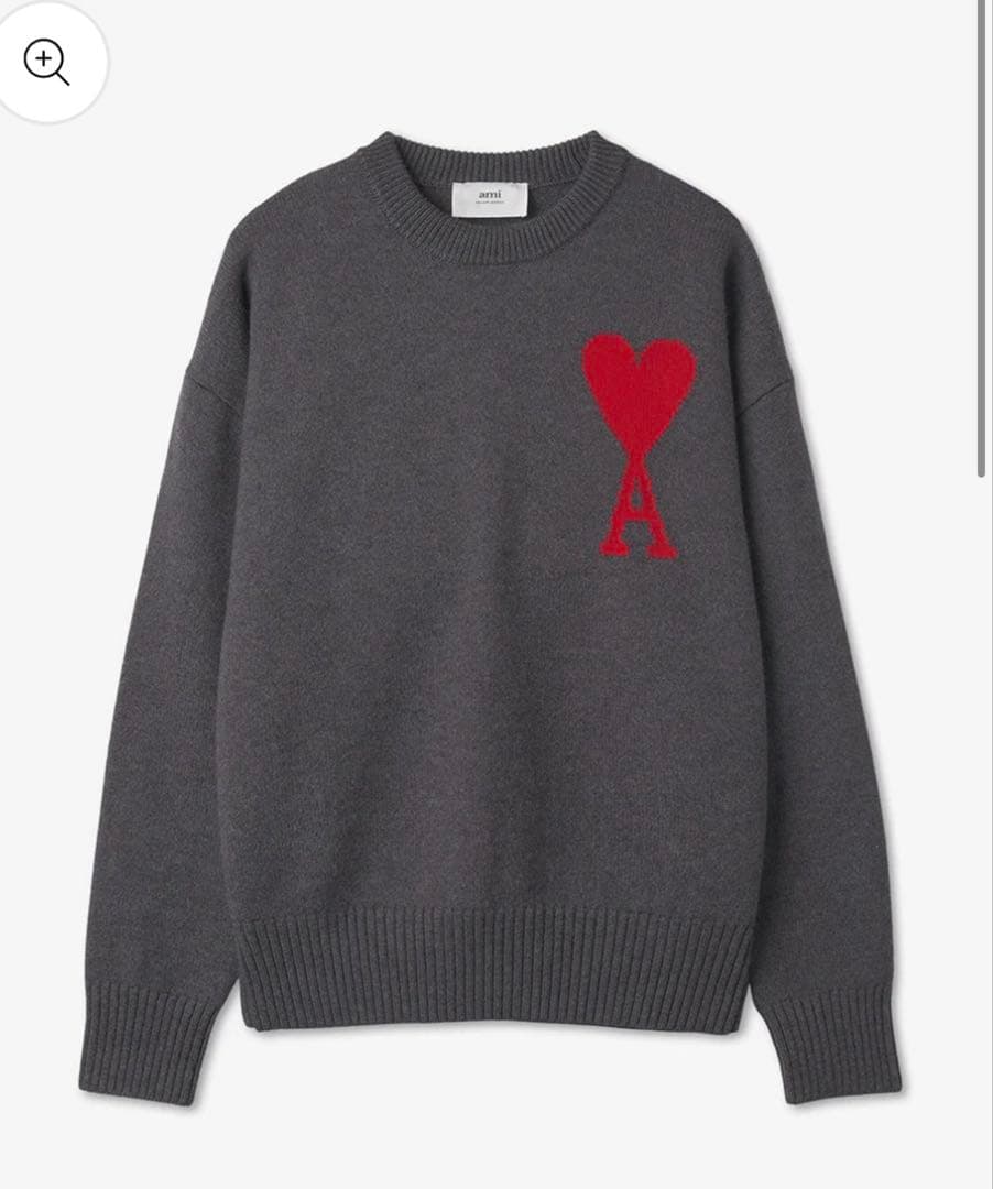 AMI PARIS グレー ニットセーター XS