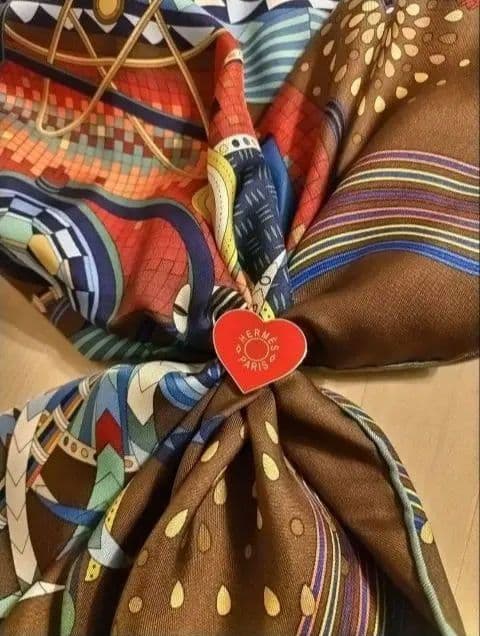 エルメススカーフリング　ハート