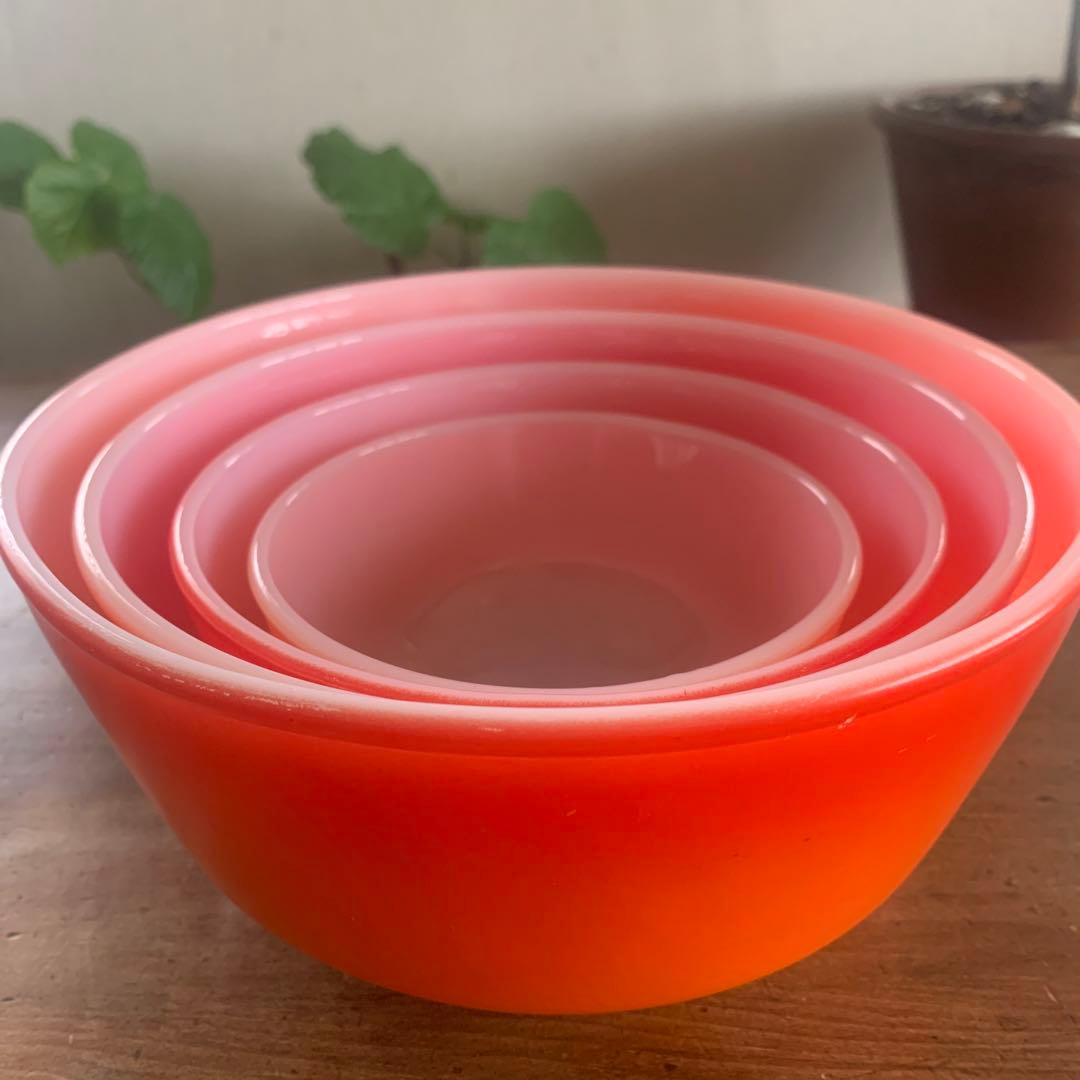 希少　ファイヤーキング　ミキシングボウルセット入れ子　4個