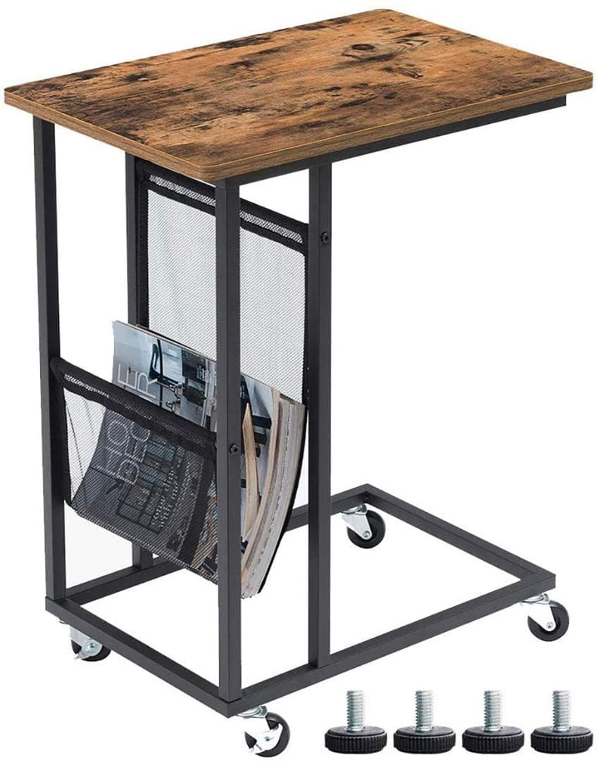 コの字型デザイン　収納バッグ　　　キャスター付き　サイドテーブル