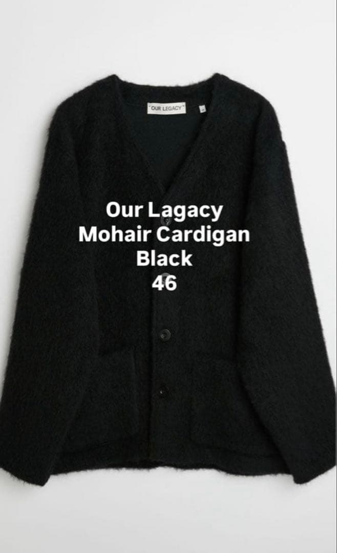 トップス Our Legacy Mohair Cardigan Black 46