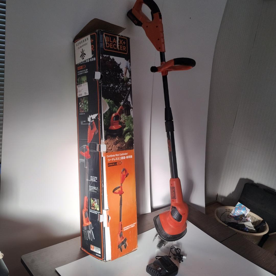 BLACK+DECKER ミニ耕運除草機 充電式