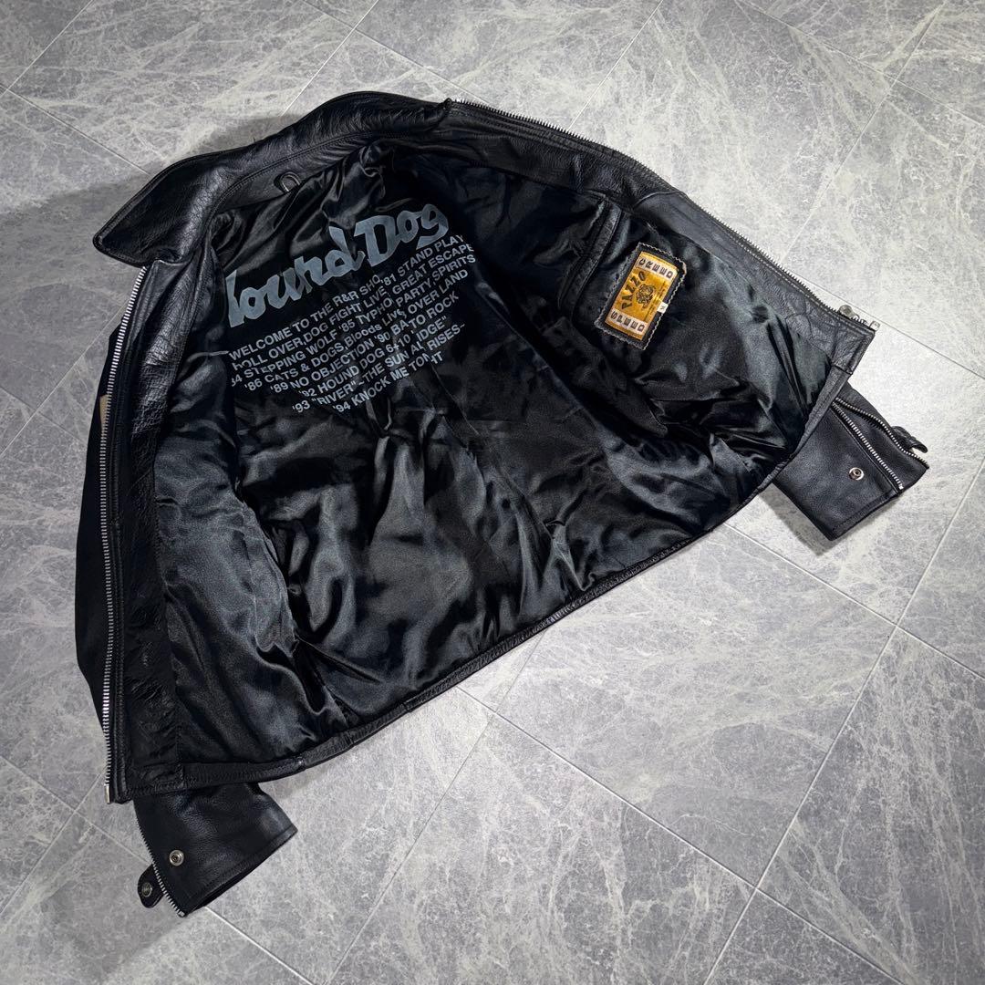 HOUND DOG ハウンドドッグ Leather Rider Jacket