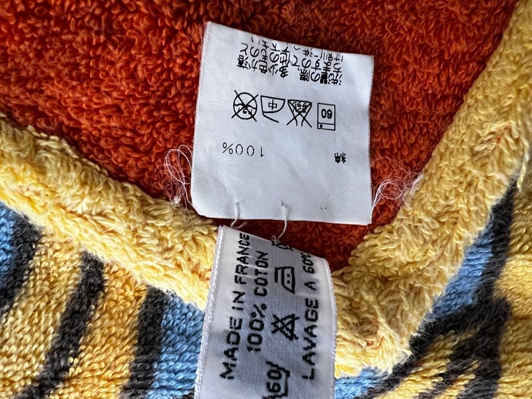 エルメス　ソレイユ　ビーチマット　タオル　オレンジ