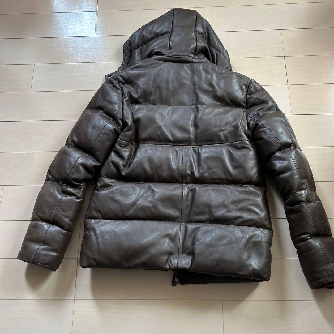 AVIREX VARSITY レザーダウンジャケット