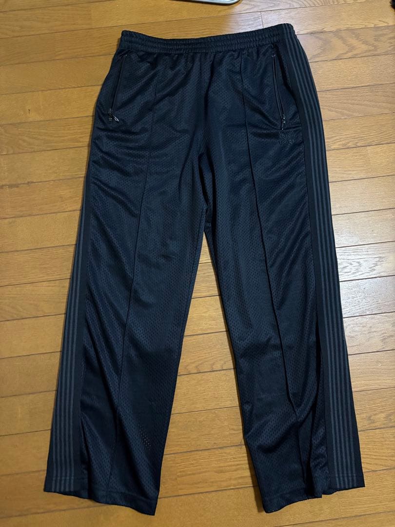 N*e様 本日限定値下げ Needles 黒メッシュストレートパンツ
