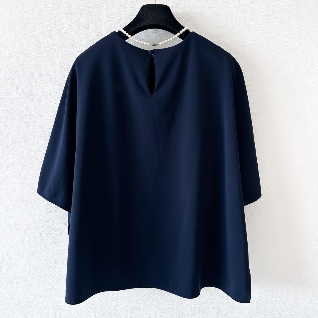 ADORE アドーア / ケープブラウス ネイビー 38