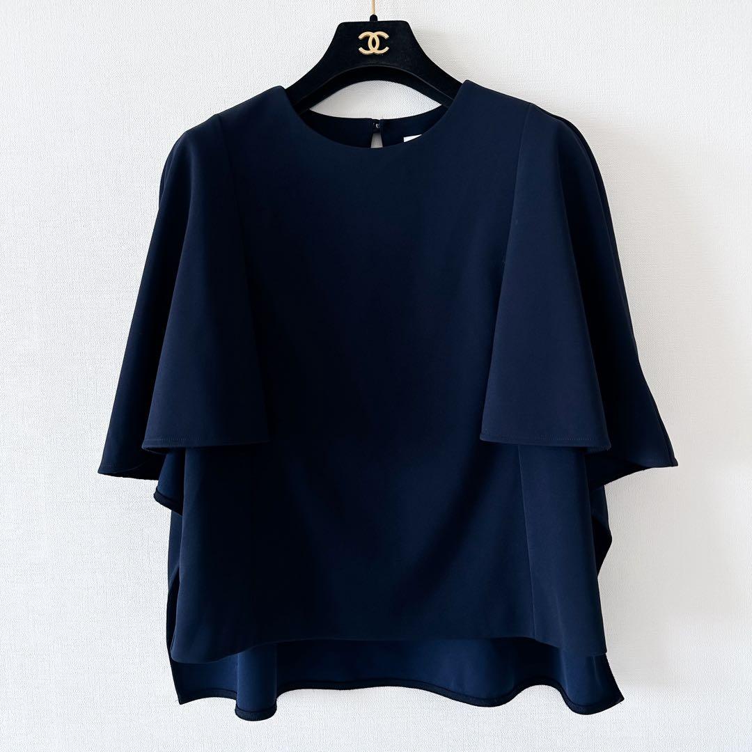 ADORE アドーア / ケープブラウス ネイビー 38
