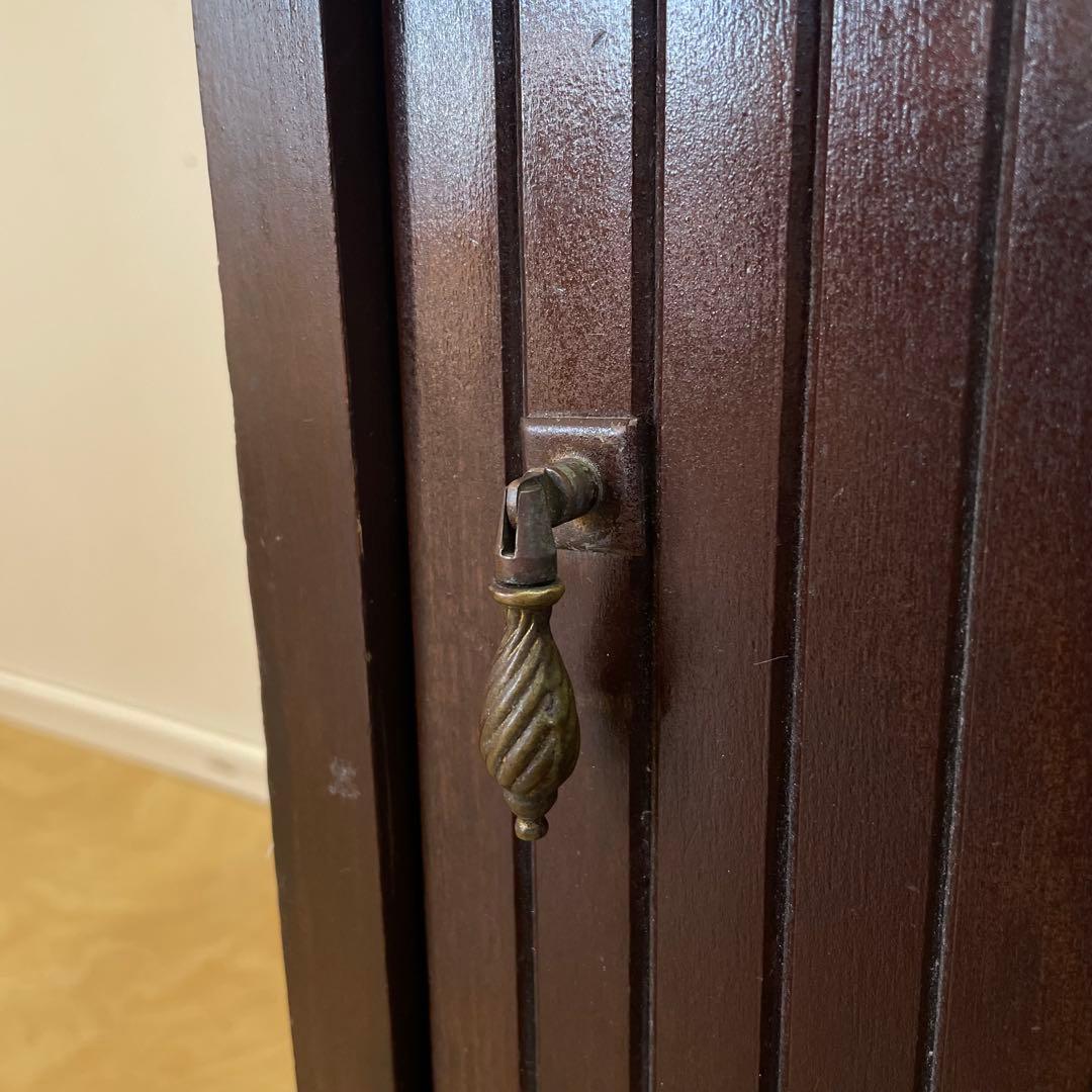 オールド カリモク 収納棚 キャビネット スリム棚 ラック ビンテージ レトロ