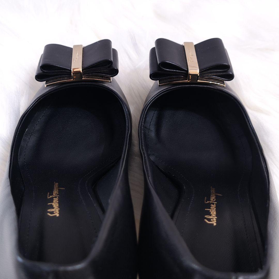 ✨️値下げOK✨️フェラガモ Ferragamo ヒール リボン