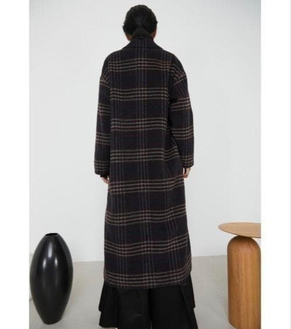 新品未使用　定価5万　RIM.ARK ウール　チェック　コート