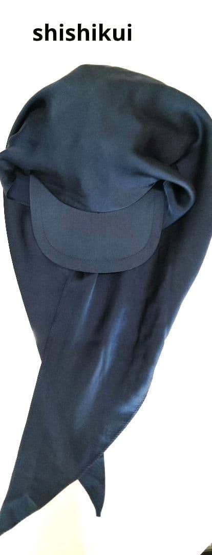 シシクイ 百々千晴 KIJIMA TAKAYUKI シルクキャップ新品 ネイビー