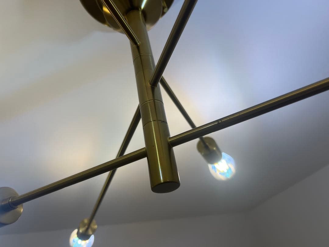 unico 別注 Astre 照明 ゴールド 6灯シーリングライト アストル