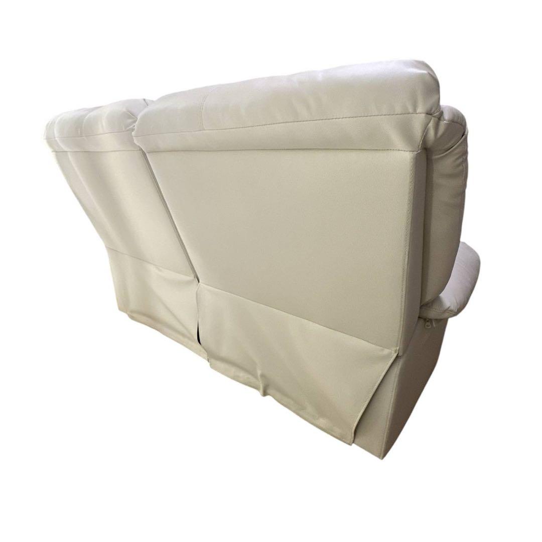 【美品】リクライニングソファ 2人掛け　カラー：クリーム