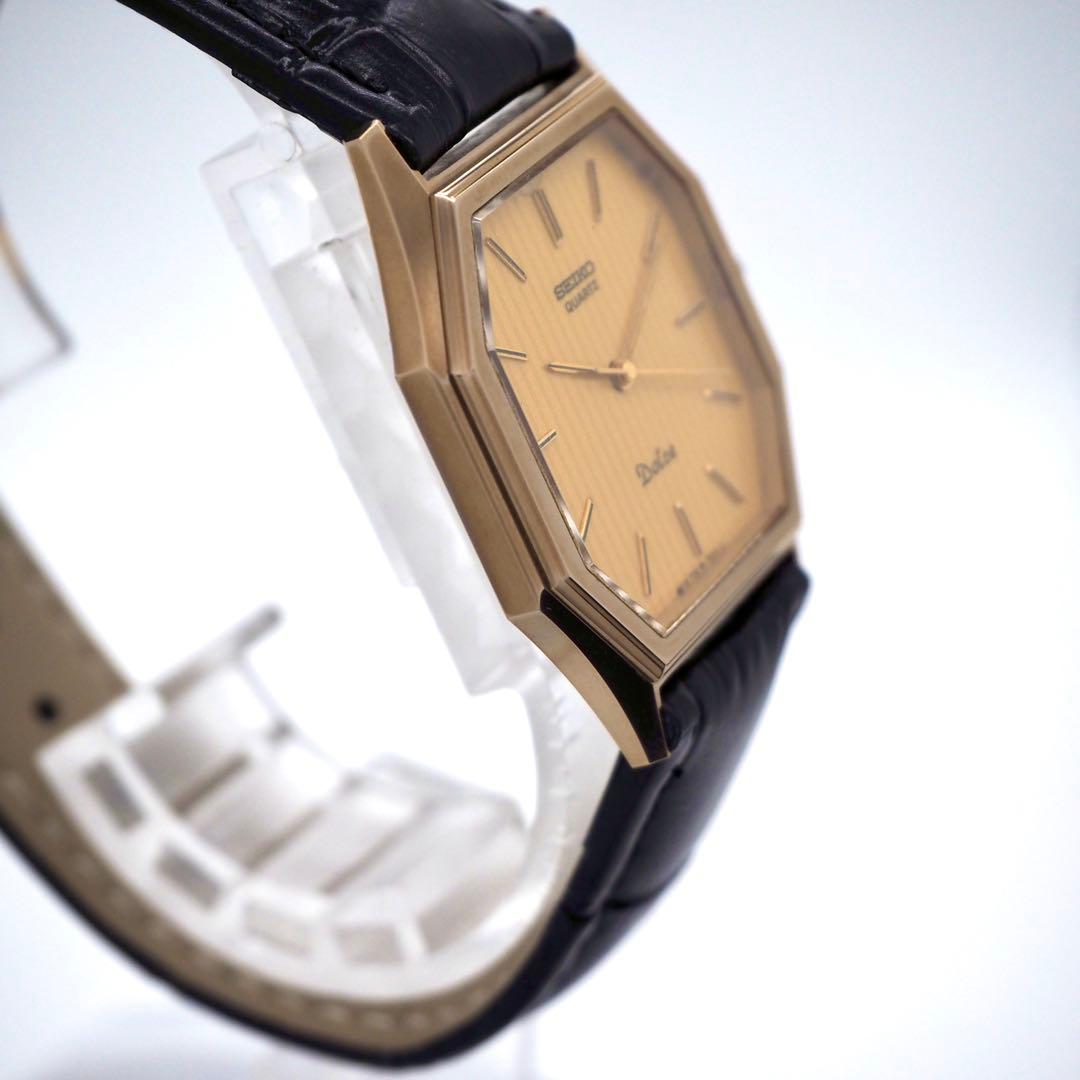 専用76 SEIKO Dolce メンズ 時計 新品ベルト オクタゴン　ゴールド