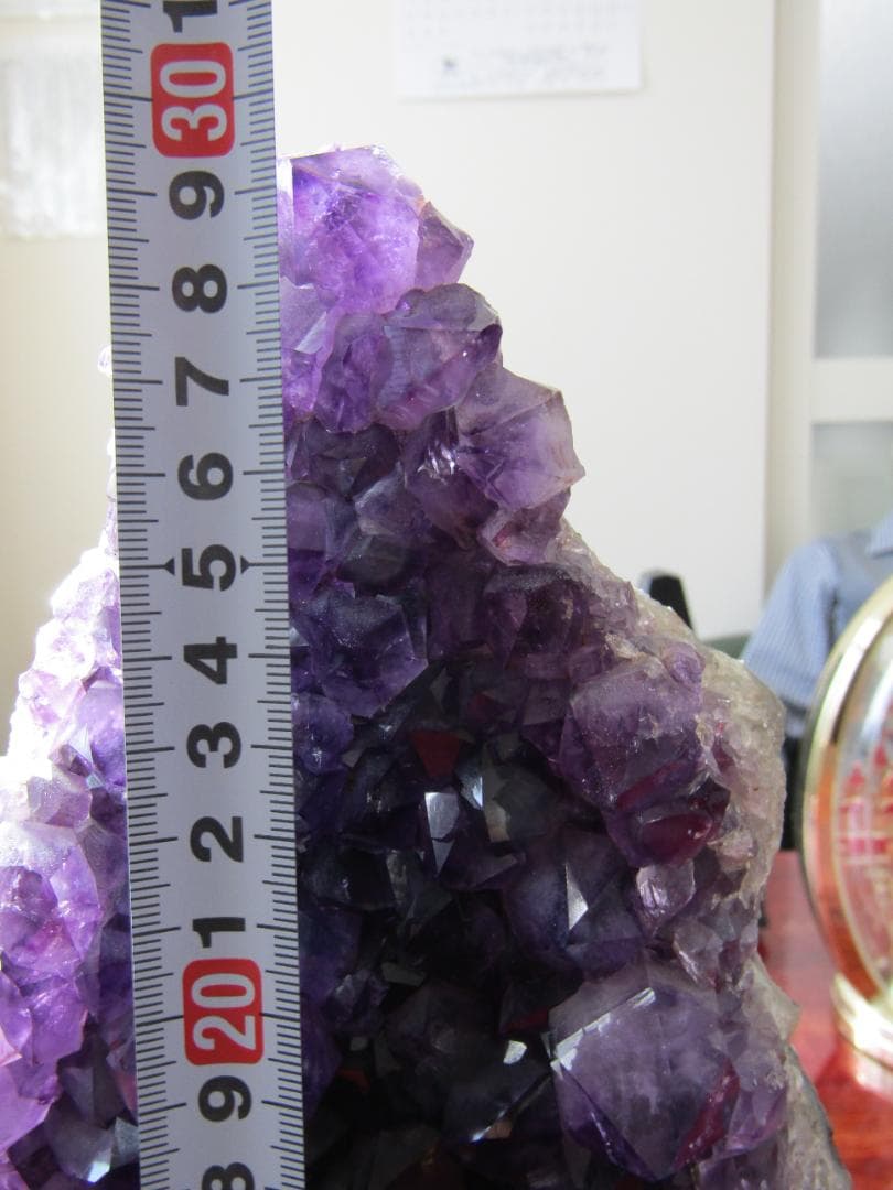 みつあんず　　　　アメジスト結晶 ドーム　置物 約30cm 高