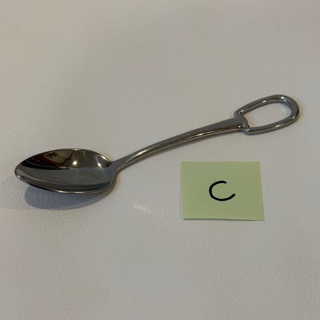 美品 エルメス アトラージュ　スプーン ステンレススティール C