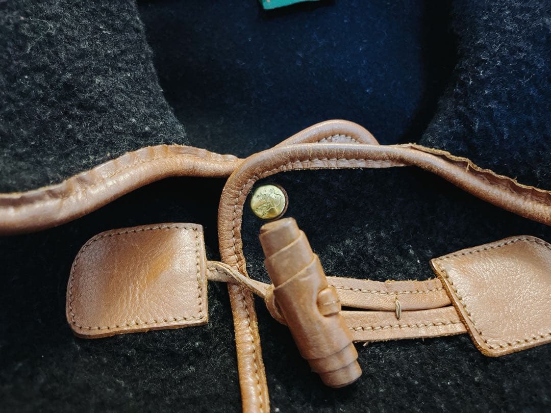 【希少ヴィンテージ】イルビゾンテ レザー×ウール ダッフルコート 2way