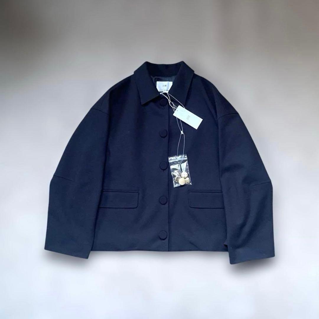 【新品未使用】23区 高橋志津奈さんコラボ 2WAYコクーンジャケット 38