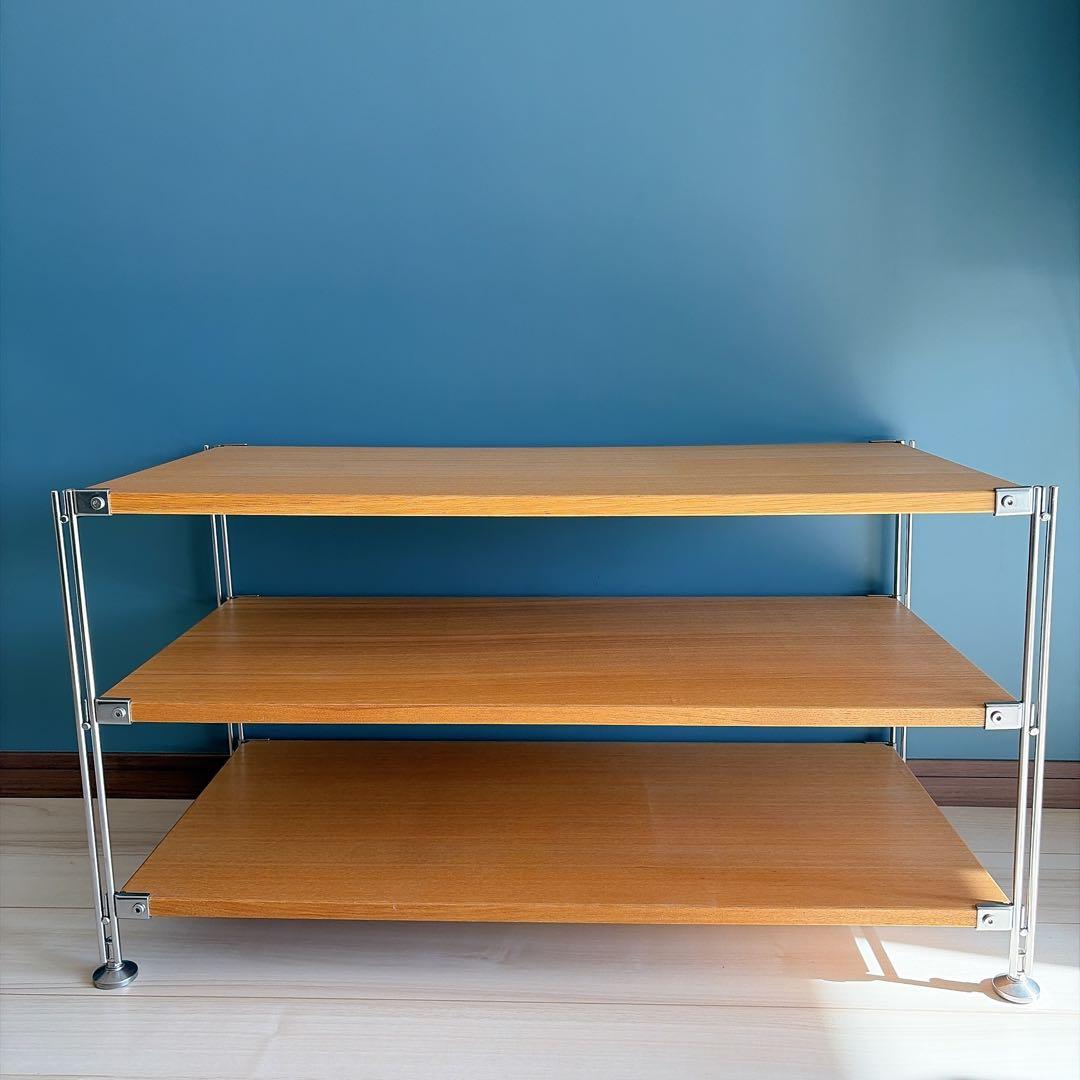 最終値下げ★無印良品　ユニットシェルフ　タモ　3段棚