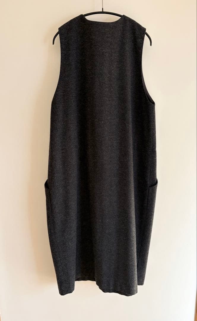 【美品】atelier naruseアトリエナルセ人気のジャンパースカートグレイ