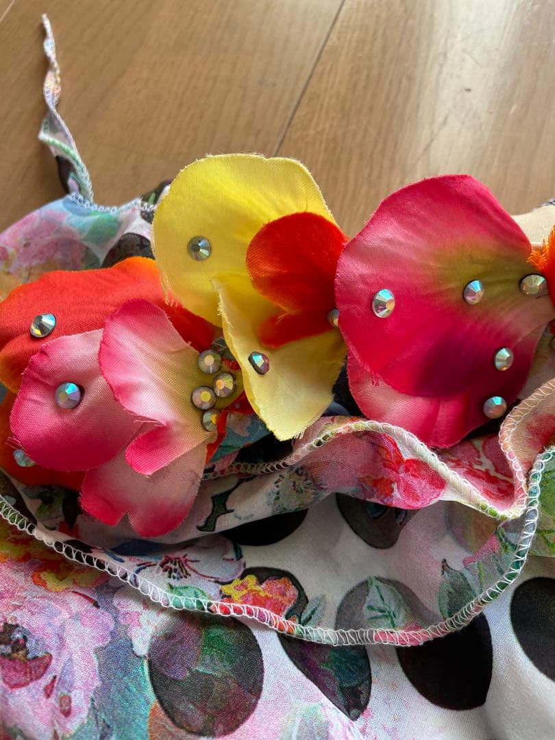 【美品☆再SALE】ベリーダンス　トロピカルデザイン　デザイナーデザイン