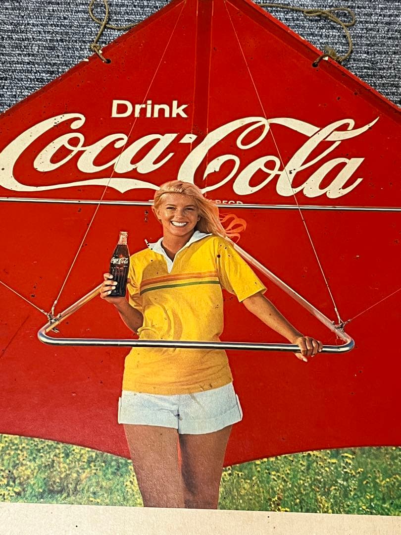 コカコーラ 吊り下げ ペナント看板　昭和レトロ