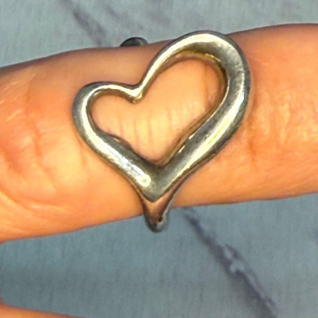 TIFFANY ｜ オープン ハート リング 925シルバー ハート型リング