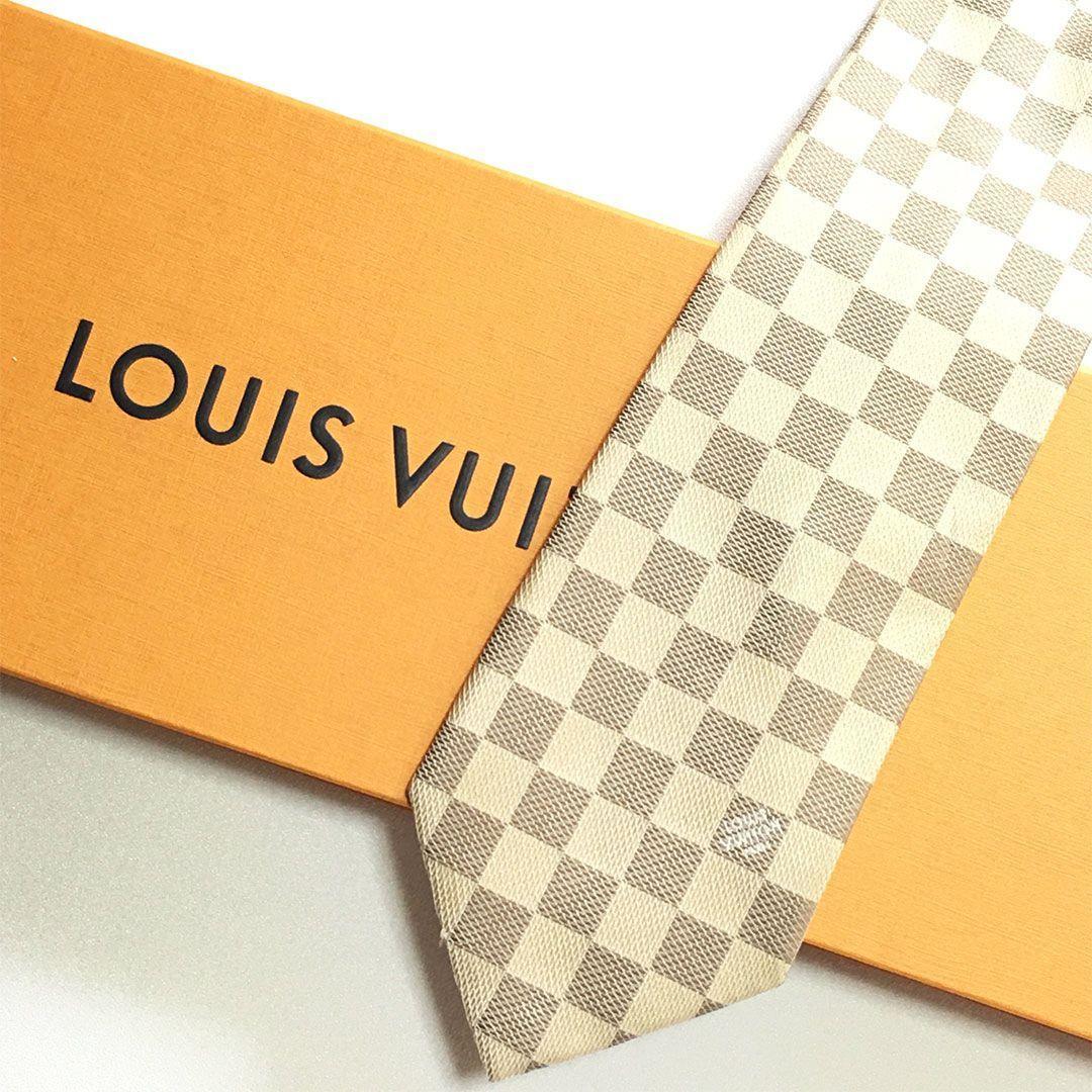 未使用級 ルイヴィトン Louis Vuitton ネクタイ ダミエ