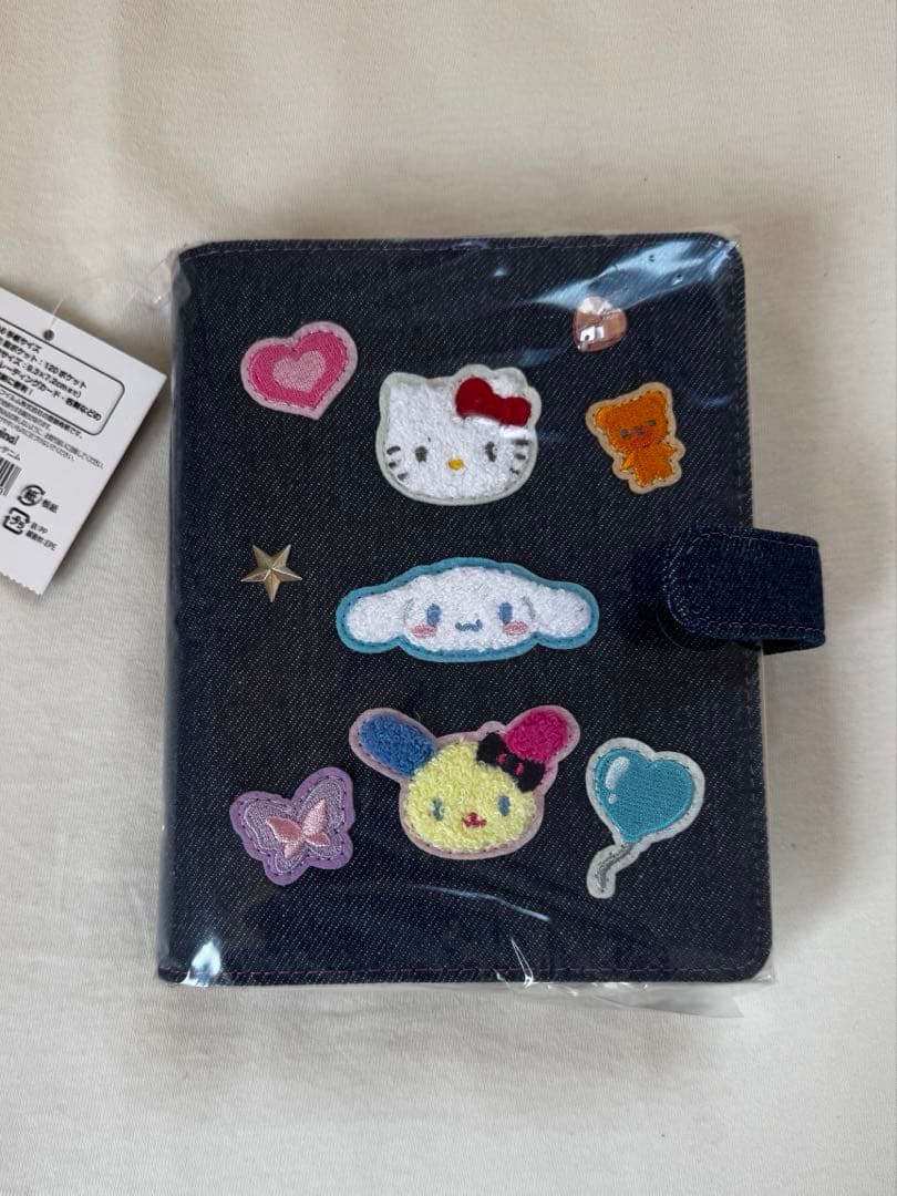 シール帳 バインダー サンリオ デニム ワッペン