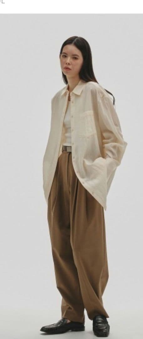 i*i様 TODAYFUL Silky Pocket Shirts アイボリー