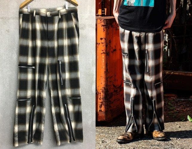 パズリングホーム 24ss オンブレチェック パンツ 4