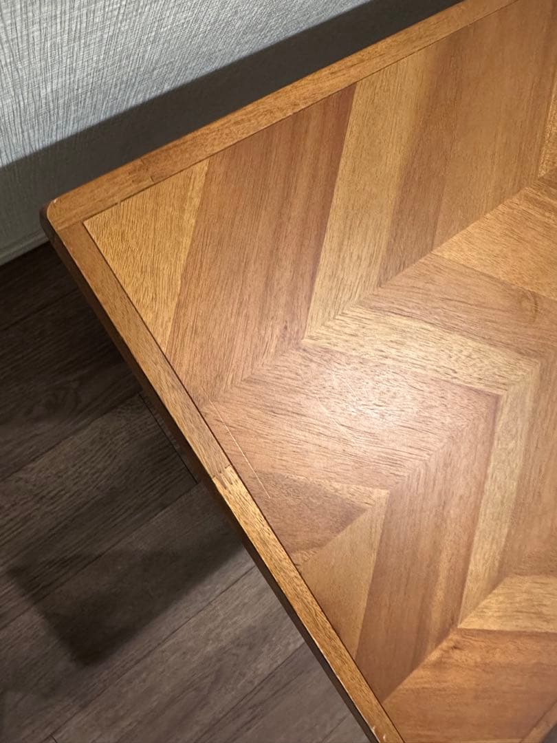 フランフラン レッタ コーヒーテーブル ヘリンボーン柄