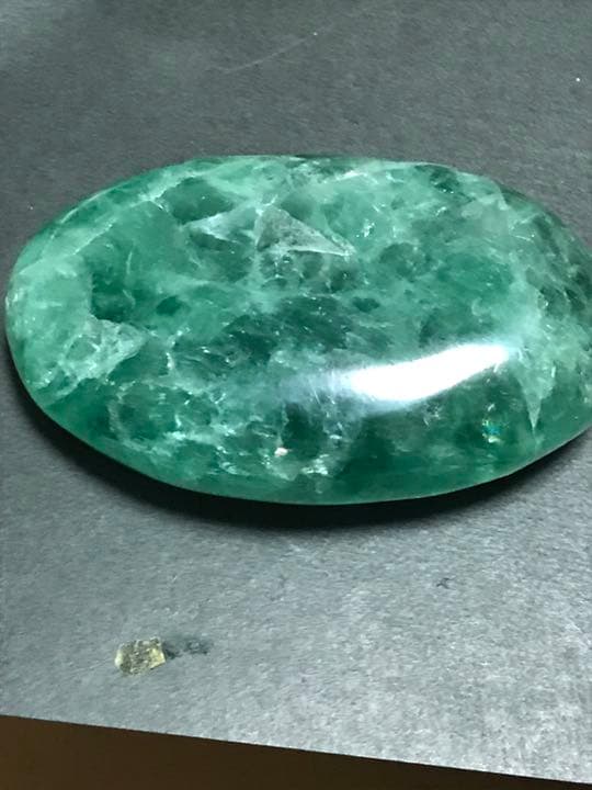 レインボー入り グリーン フローライト