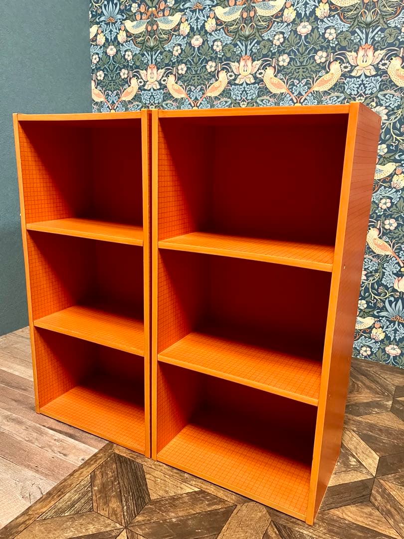 チェック柄 棚 セット 昭和レトロ レトロポップ インテリア 収納 ラック