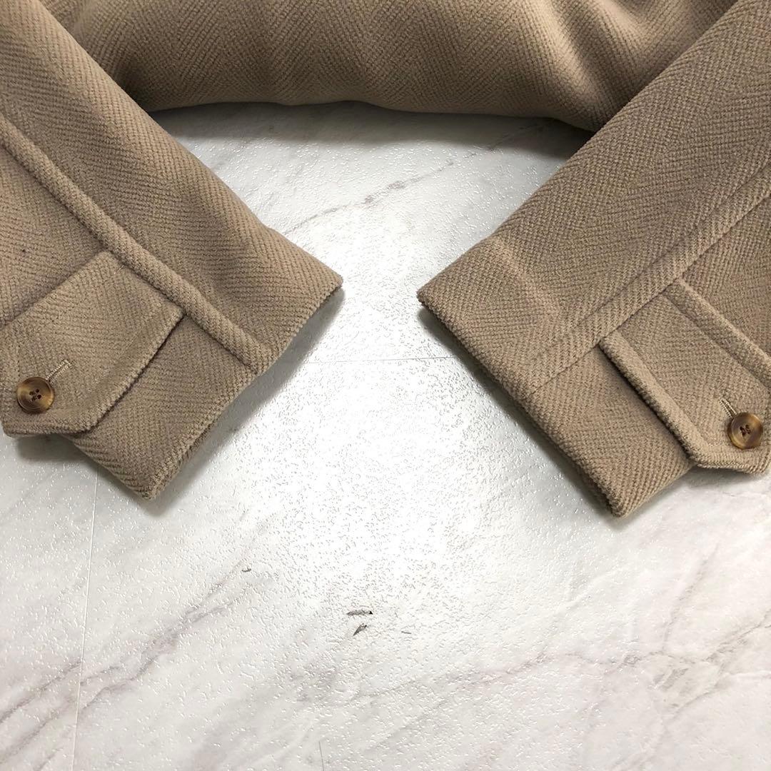 ✨美品✨オールドイングランド ダッフルコート ヘリンボーン ベージュ Lサイズ