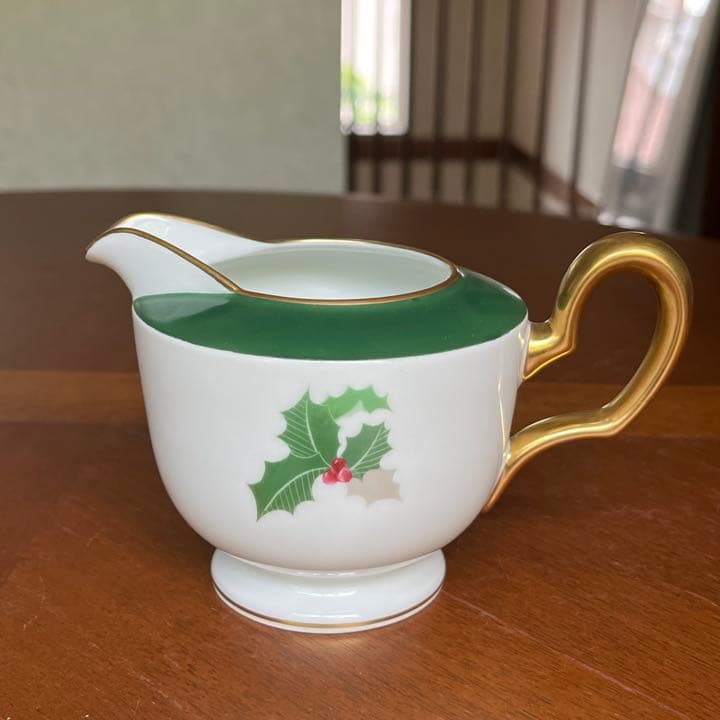 【ビンテージ】大倉陶園★柊ヒイラギ★ミルクジャグ