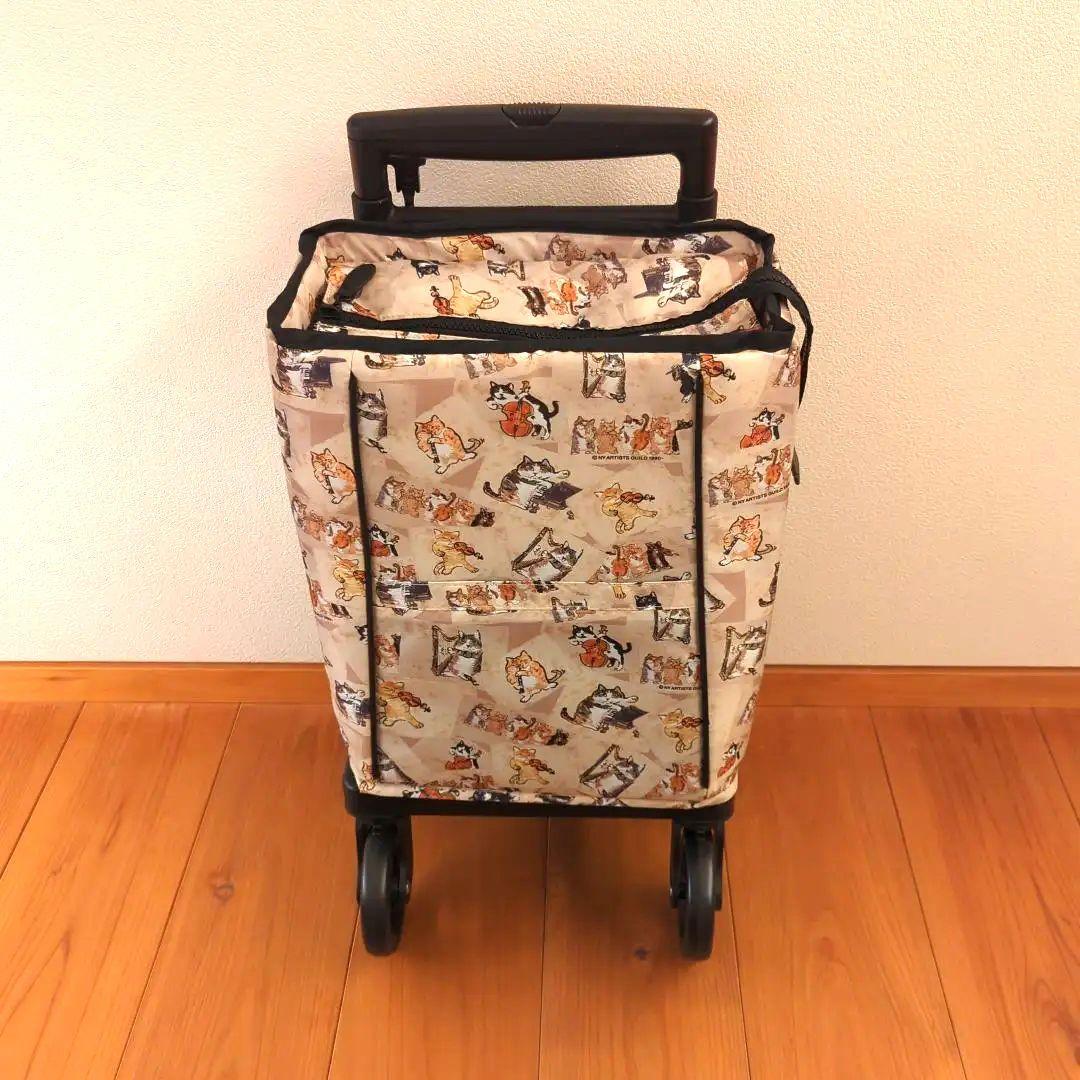 かわいいネコ柄のショッピングカート